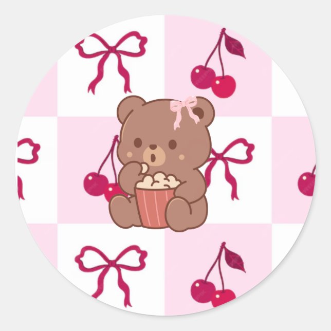 Bows & Bears Stickers (Vorderseite)