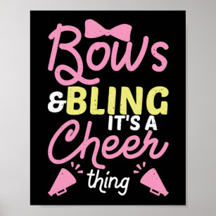 Bows & Bling Es ist eine heitere Sache Cheerleader Poster