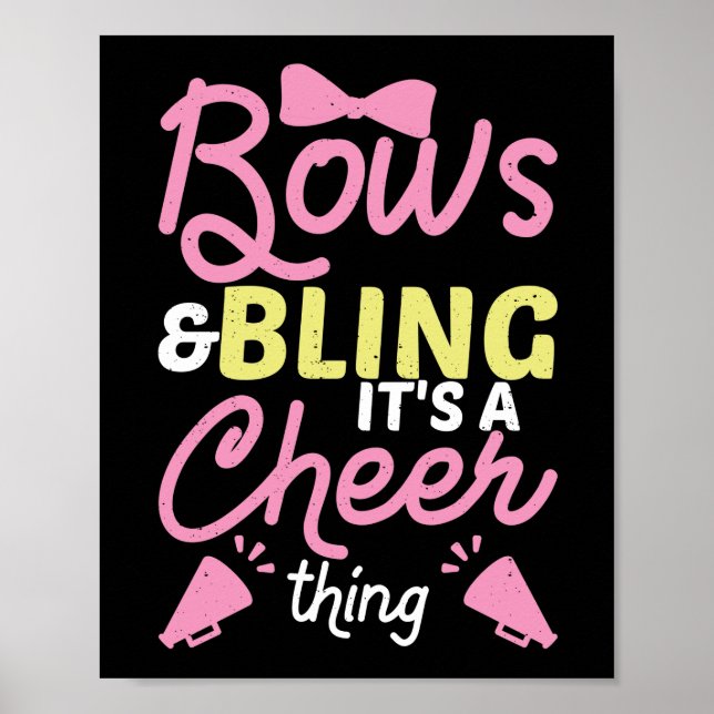 Bows & Bling Es ist eine heitere Sache Cheerleader Poster (Vorne)