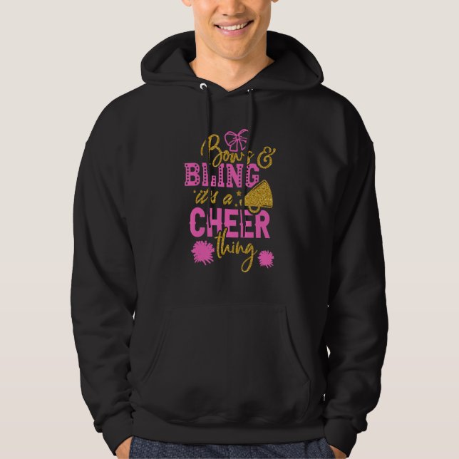 Bows & Bling It's A Cheer Thing Cheerleading Cheer Hoodie (Vorderseite)