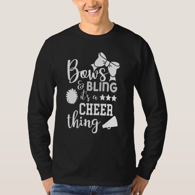 Bows & Bling It's A Cheer Thing Cheerleading Cheer T-Shirt (Vorderseite)