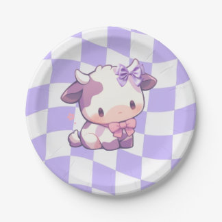 Bows & Bull's Paper Plate Pappteller