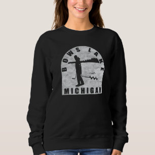 Bows Lake Ice Fischen Michigan Sweatshirt