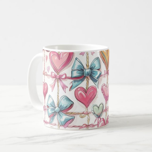 Bows Mug Kaffeetasse (Vorderseite Links)
