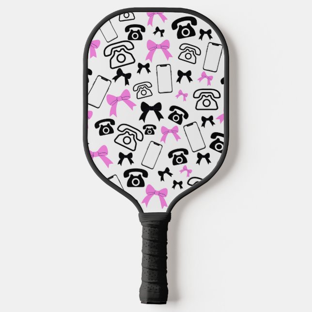 Bows und Telefone Pickleball Paddle (Rückseite)