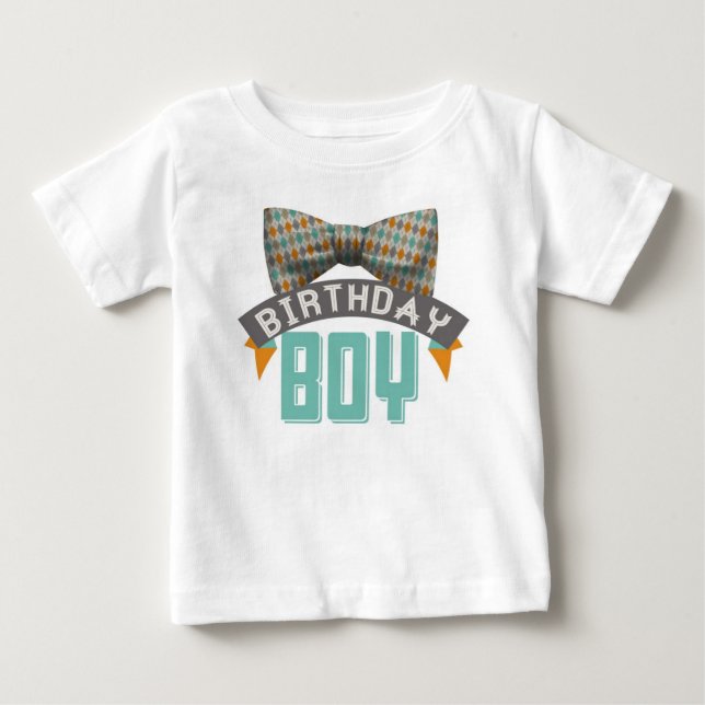 Bowtie Birthday Boy Tshirt (Vorderseite)