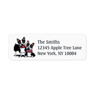 Bowtie Boston Terriers Off-Leash Art™