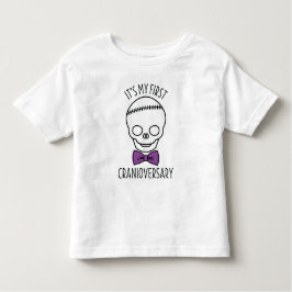 Bowtie - Erste Kranioversary Skull Kleinkind T-shirt