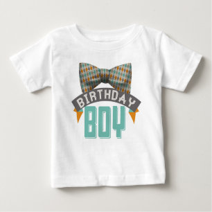 Bowtie Geburtstags-Jungen-T-Shirt Baby T-shirt