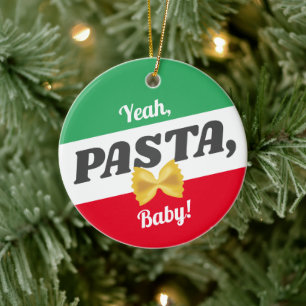 Bowtie Pasta Italienisches Essen Weihnachtsfest Fe Keramik Ornament