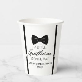 Bowtie Suspenders eine kleine Gentleman Babydusche Pappbecher