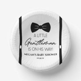 Bowtie Suspenders eine kleine Gentleman Babydusche Pappteller