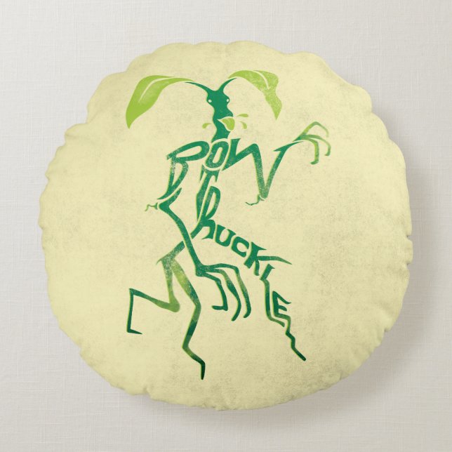 BOWTRUCKLE™ PICKETT™ Typografie Graphic Rundes Kissen