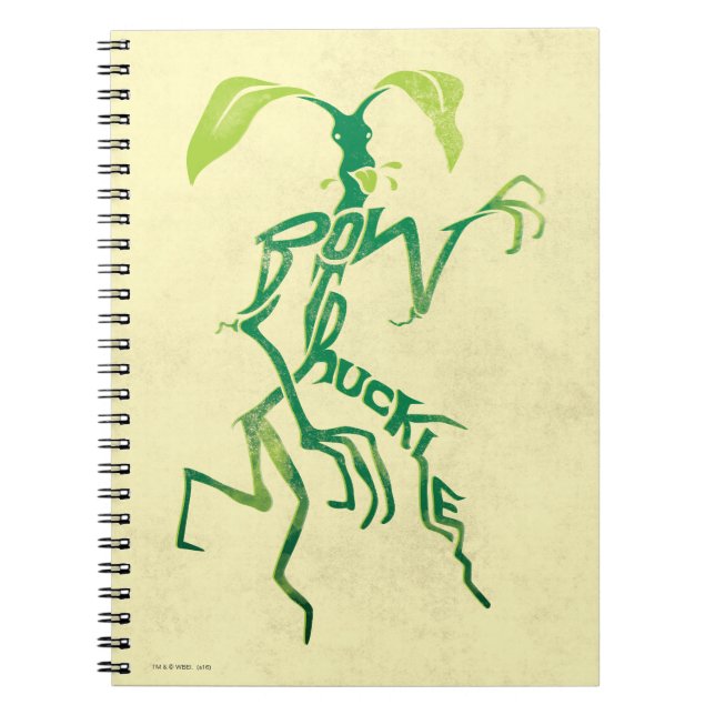 BOWTRUCKLE™ PICKETT™ Typography Graphic Notizblock (Vorderseite)