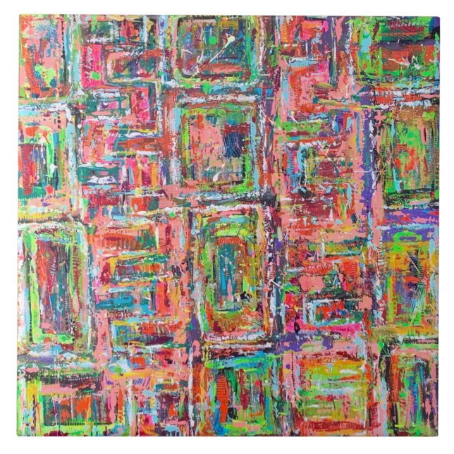 Box 6 x 6 Keramiken Tile Fliese (Vorderseite)