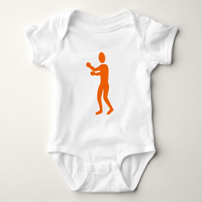Box Abbildung: Orange Baby Strampler (Vorderseite)