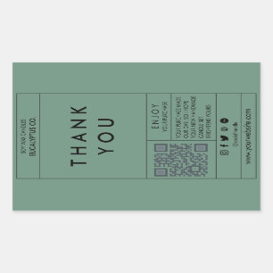 Box-Aufkleber, Aufkleber, Verpackung Rechteckiger Aufkleber