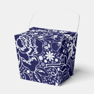 Box "Blue-Take-Out" für botanische Schönheiten Geschenkschachtel