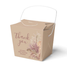 Box Boho Pampas Grass Mauve Pink