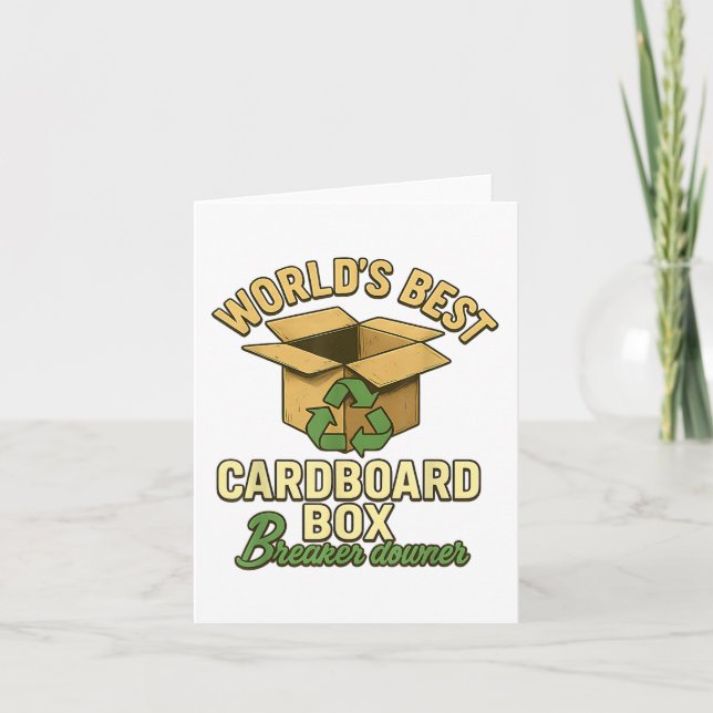 Box Breakfast Downer Funny Öko Karte (Vorderseite)