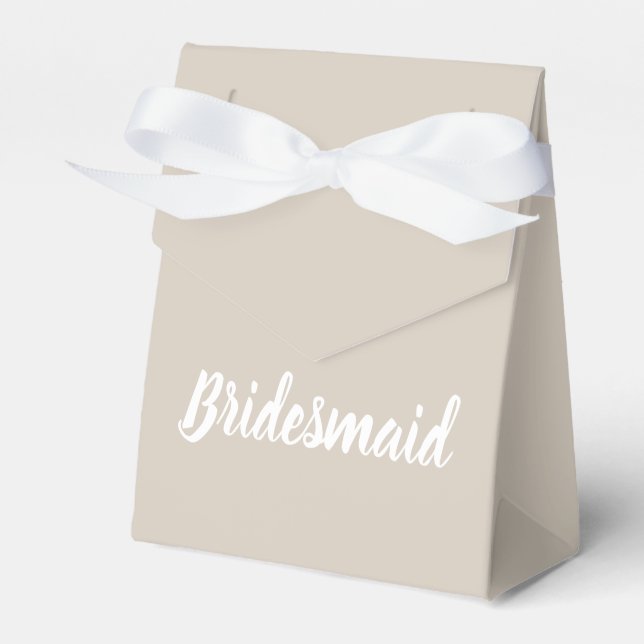 Box "Bridesmaid" - Verlobung Brautparty Geschenkschachtel (Vorderseite)
