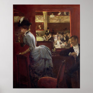 Box by the Stalls, c.1883 Poster