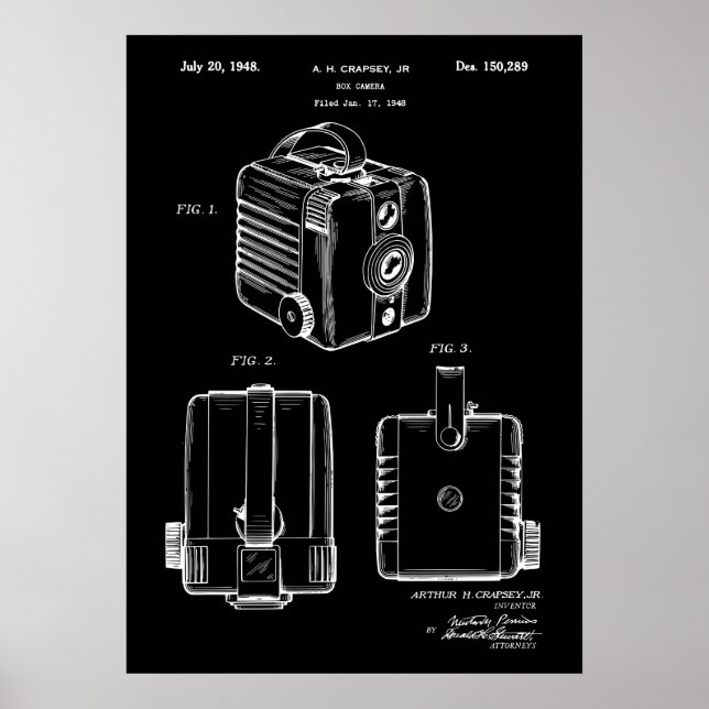 Box Camera Patent Poster (Vorne)