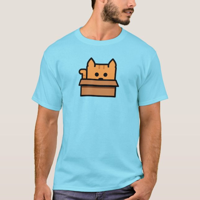 Box Cat (Mens) T-Shirt (Vorderseite)