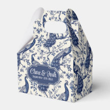 Box Chinoiserie Style Peacock Thema Gastgeschenk H