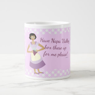 Box Diese Trauben Bereits Funny Wine Motto Jumbo-Tasse