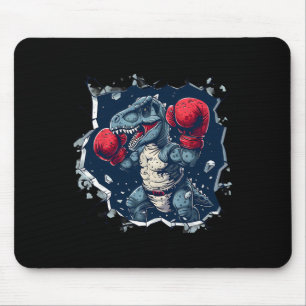 Box-Dinosaur Boxer T-Rex Kickboxen Dino Boxen Mousepad