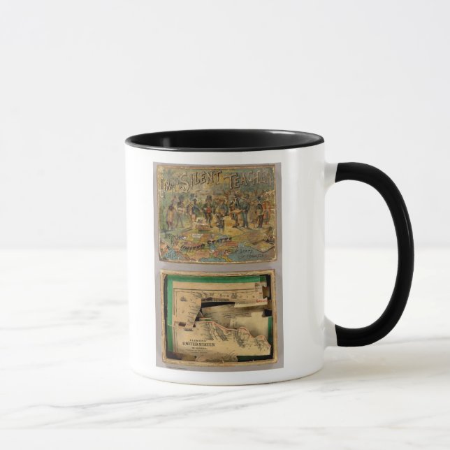 Box Dissected map, Vereinigte Staaten Tasse (Rechts)