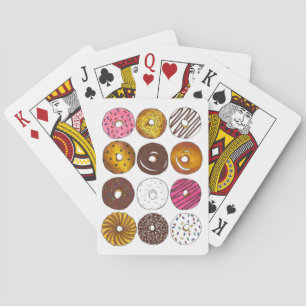 Box Donuts Dutzend Doughnüsse Donut Food Cards Spielkarten