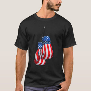 Box Gloves American Flag 4. Juli Boxing T-Shirt