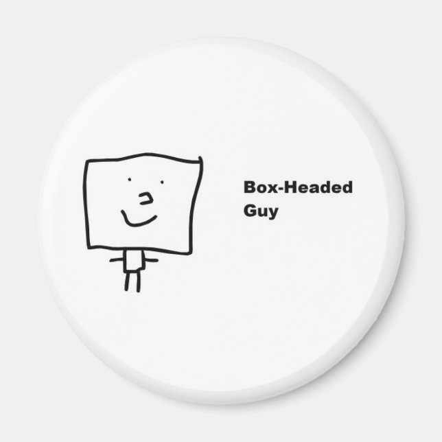 Box-Headed-Typ-Magnet Magnet (Vorne)