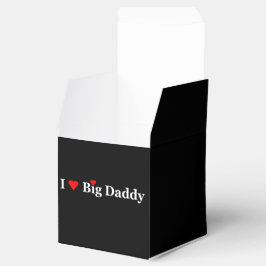 Box "I Heart Big Daddy" Gastgeschenk Geschenkschachtel