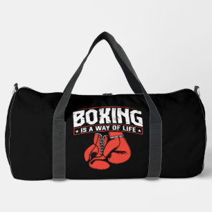 Box Lifestyle Rote Handschuhe Duffle Bag