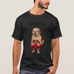 Box-Meister Golden Retriever Hund Kämpfer 1 T-Shirt