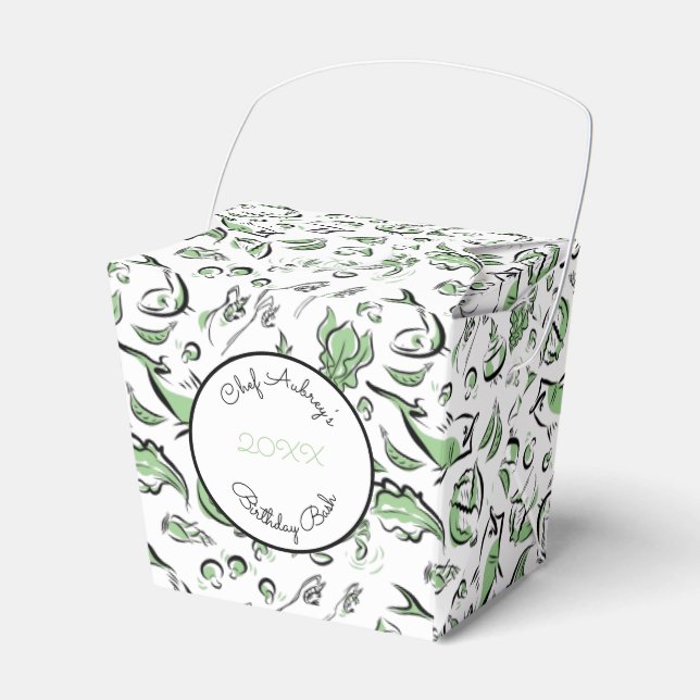 Box mit chinesischer Küche Zeichnend "Take-out" Geschenkschachtel (Vorderseite)
