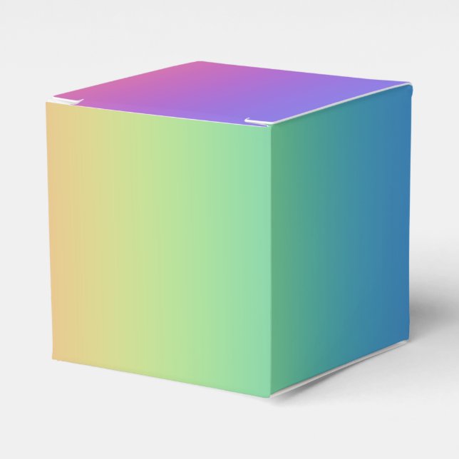 Box mit Deep Rainbow Gradient Bevorzugung Geschenkschachtel (Vorderseite)