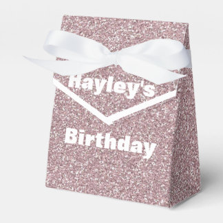 Box mit gedrucktem Gastgeschenk für den Lavendel-G Geschenkschachtel
