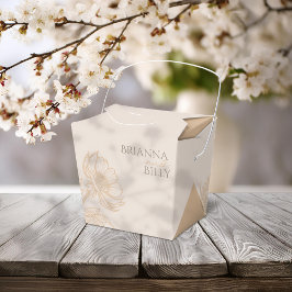 Box mit Minimalistischer Erdblume Gastgeschenk Hoc Geschenkschachtel