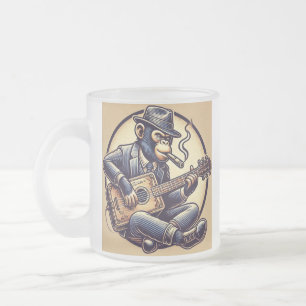 Box Monkey-Tasse Mattglastasse