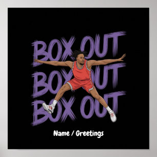 Box Out Box Out Box Out: Kreative und lustige Idee Poster