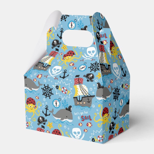 Box "Pirate Marine Life Favor" Geschenkschachtel (Vorderseite)