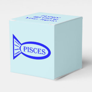 Box "Pisces Star Sign Fish Custom Favor" Geschenkschachtel
