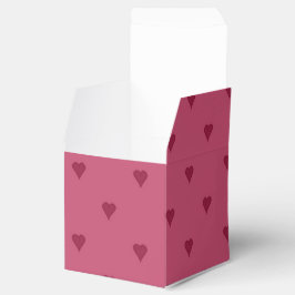 Box "Red Hearts Favor" Geschenkschachtel