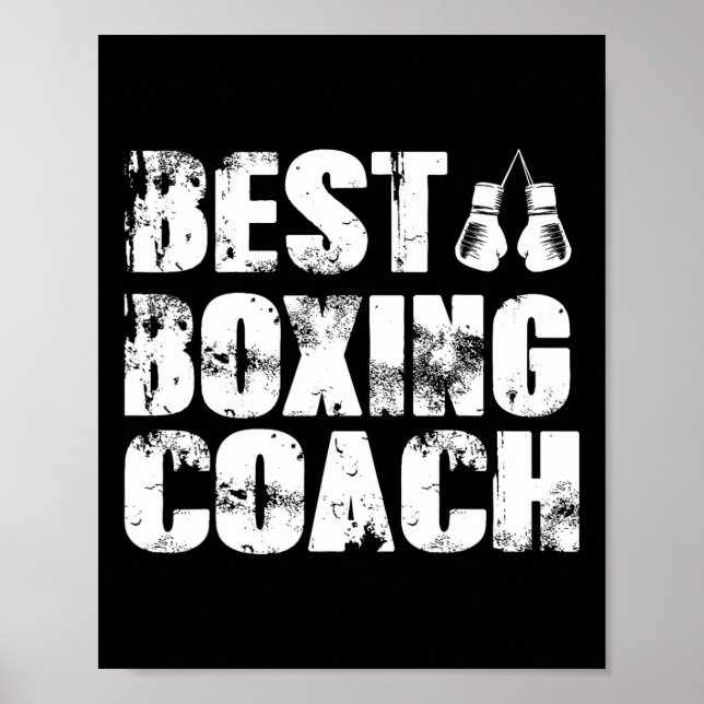 Box-Trainer Kickboxen Kickboxer Boxer  Poster (Vorne)