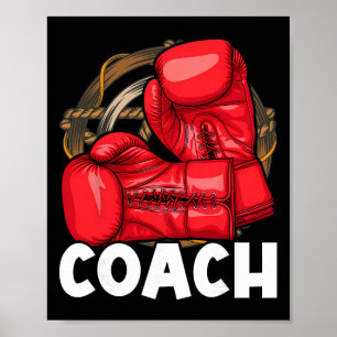 Box-Trainer - Kickboxen Kickboxer Fitnessstudio Bo Poster