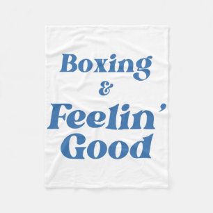 Box-Training Motivation Fitness Sieg Gefühl Fleecedecke